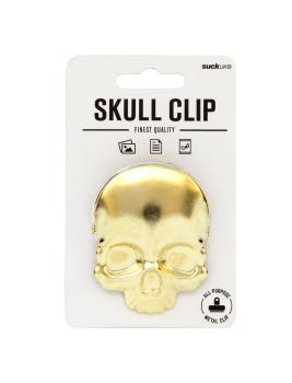 Heavy Duty Clip – Robuste Metallklammer ☠️ Totenkopf für Büro & Küche - Verpackung
